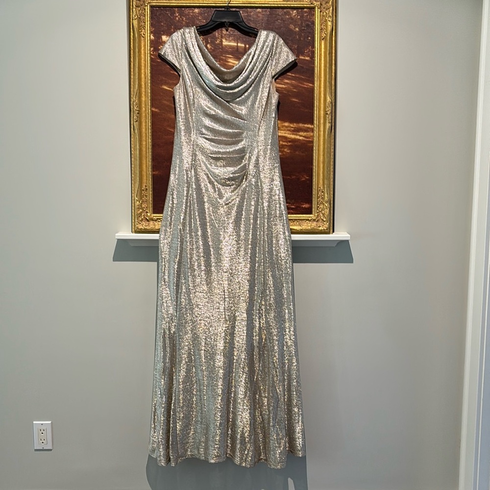 Adrianna Papell Metallic Gown